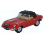 JAGUAR E-TYPE ROUGE CAPOTE FERME