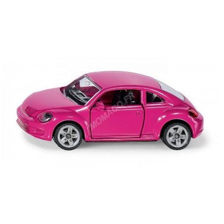 Coccinelle Volkswagen en métal - rose pastel