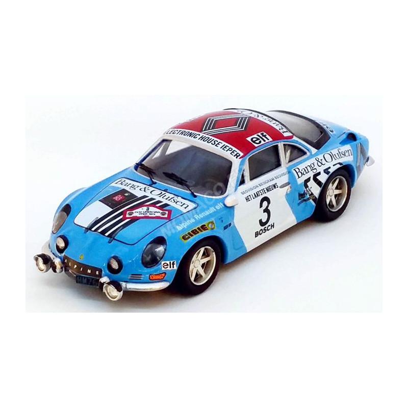 Renault Alpine A110 3 Nicolas Delferier Rallye Ypres 1974