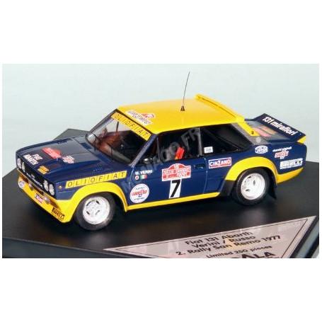 FIAT 131 ABARTH 7 VERINI/RUSSO RALLYE SANREMO 1977 2EME