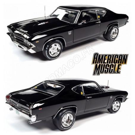 CHEVROLET CHEVELLE 1969 NOIR "TUXEDO BLACK" (EPUISE)