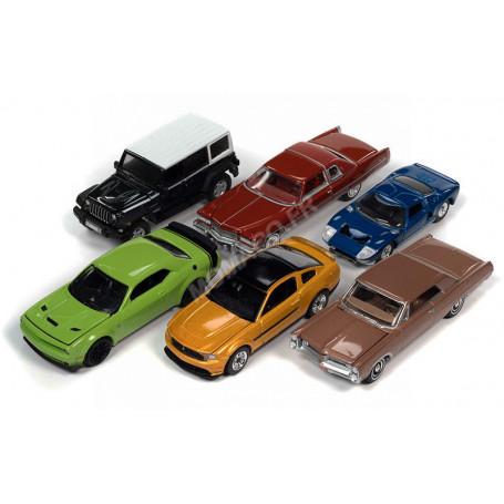 COFFRET DE 6 PIECES "AUTOWORLD PREMIUM ASSORTMENT" : 2022 - SERIE N°3 - VERSION B (EPUISE)