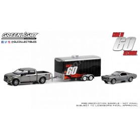 SET DE VEHICULES : FORD F-150 XL AVEC FORD MUSTANG GT500 ELEANOR 1967 "60 SECONDES CHRONO" (EPUISE)