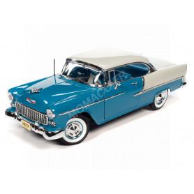 CHEVROLET BEL AIR HARD TOP (HEMMINGS) 1955 BLEUE/IVOIRE "SKYLINE BLUE AND INDIA IVORY" (EPUISE)