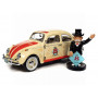 VOLKSWAGEN COCCINELLE 1963  "MONOPOLY - FREE PARKING" AVEC FIGURINE Mr MONOPOLY (EPUISE)