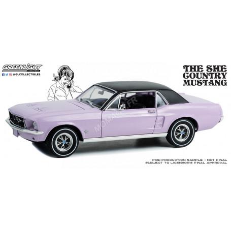 FORD MUSTANG COUPE 1967 "SHE COUNTRY SPECIAL - BILL GOODRO FORD/DENVER/COLORADO" ROSE (EPUISE)