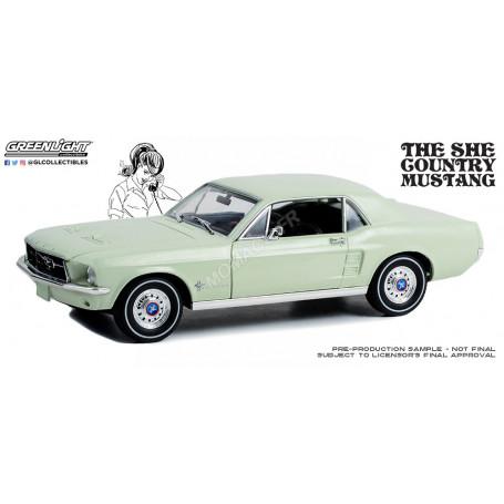 FORD MUSTANG COUPE 1967 "SHE COUNTRY SPECIAL - BILL GOODRO FORD/DENVER/COLORADO" VERT (EPUISE)