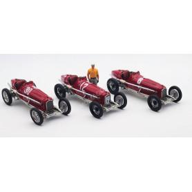 ALFA ROMEO P3 NUVOLARI 1932 AVEC FIGURINE 1ER SUR 3 COURSES