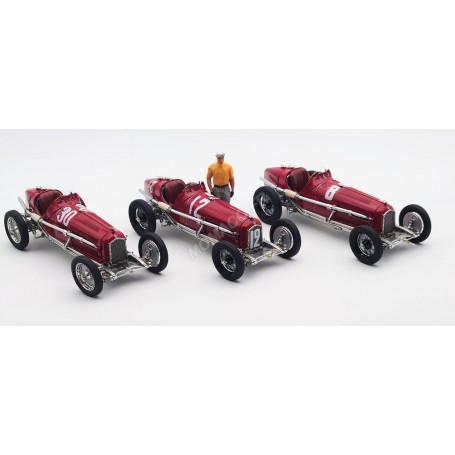 ALFA ROMEO P3 NUVOLARI 1932 AVEC FIGURINE 1ER SUR 3 COURSES