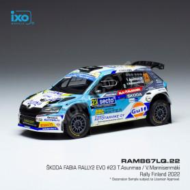 SKODA FABIA RALLYE 2 EVO 23 ASUNMAA/MANNISENMÄKI WRC RALLYE DE FINLANDE 2022