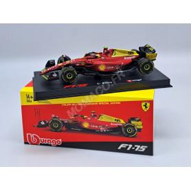 FERRARI F1 F1-75 TEAM SCUDERIA FERRARI 55 CARLOS SAINZ GRAND PRIX D'ITALIE MONZA 2022 4EME (75 ANS) (PACK. PREMIUM)