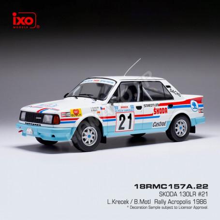 SKODA 13 LR 21 KRECEK/MOTL WRC RALLYE ACROPOLIS 1986