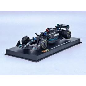 MERCEDES GP F1 W14 TEAM MERCEDES-AMG PETRONAS 63 GEORGE RUSSELL 2023 (PACKAGING PREMIUM AVEC CASQUE)