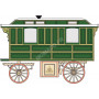 SHOWMANS LIVING WAGON GREEN/CREAM