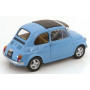 FIAT 500 F CUSTOM AVEC JANTES ABARTH TOIT AMOVIBLE 1968 BLEU CLAIR