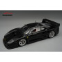 FERRARI F40 LM VERSION PRESSE AVEC JANTES ARGENTEES 5 RAYONS 1996 NOIR