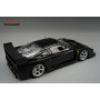 FERRARI F40 LM VERSION PRESSE AVEC JANTES ARGENTEES 5 RAYONS 1996 NOIR