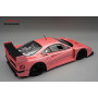 FERRARI F40 LM VERSION PRESSE AVEC JANTES NOIRES 5 RAYONS 1996 ROSE METALLISE