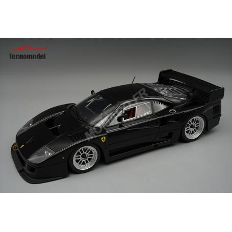 FERRARI F40 LM AVEC JANTES ARGENTEES ENKEI 1996 NOIR (EPUISE)