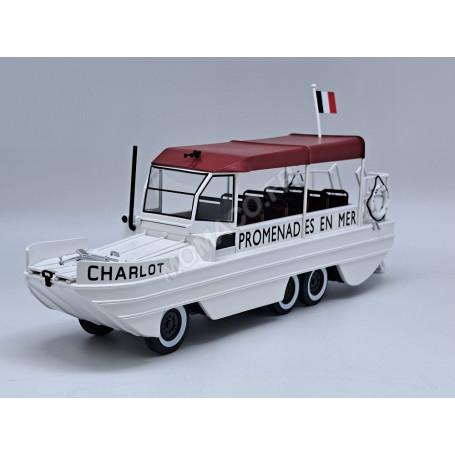 DUKW 353 "CHARLOT - PROMENADE EN MER - FRANCE" BLANC BACHE ROUGE GRENAT