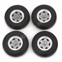 4 ROUES NOIRES AVEC JANTES POUR BMW 02 (SET N°1)