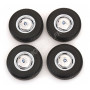 4 ROUES NOIRES AVEC JANTES POUR BMW 02 (SET N°3)