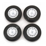 4 ROUES NOIRES AVEC JANTES POUR BMW 02 (SET N°4)