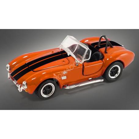 SHELBY COBRA 427 S/C 1965 ORANGE BANDES NOIRES