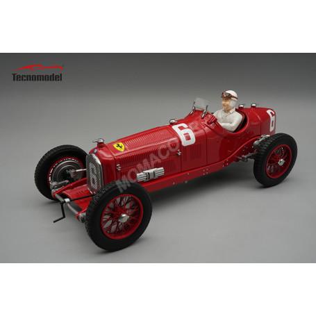 ALFA ROMEO P3 TIPO B 6 RUDOLF CARACCIOLA GRAND PRIX DE MONZA 1932 1ER AVEC FIGURINE