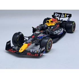 RED BULL F1 RB19 TEAM ORACLE RED BULL RACING 1 MAX VERSTAPPEN GRAND PRIX AUSTIN 2023 1ER (PACKAGING PREMIUM AVEC CASQUE)