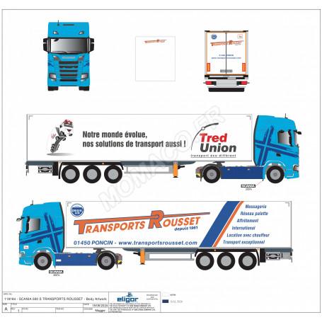 SCANIA 500S FOURGON "TRANSPORTS ROUSSET"