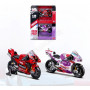 DISPLAY DE 12 PIECES : MOTOS DUO - DUCATI LENOVO 63 FRANCESCO BAGNAIA & DUCATI PRAMAC 89 JORGE MARTIN GP22