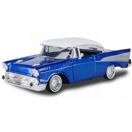 CHEVROLET BEL AIR LOWRIDER 1957 BLEUE