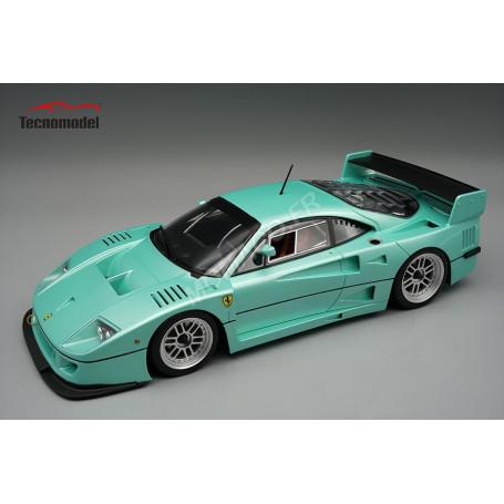 FERRARI F40 LM VERSION PRESSE 1996 BLEU CLAIR METALLISE