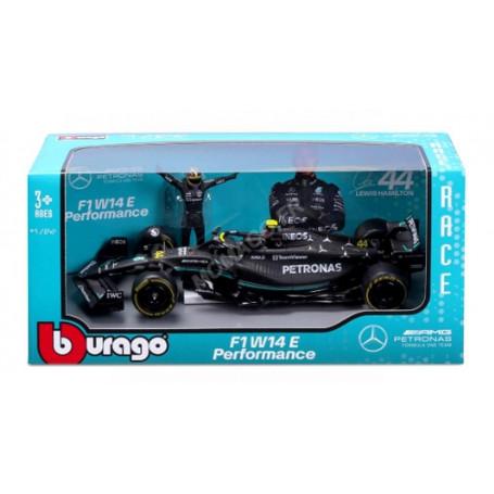 MERCEDES GP F1 W14 TEAM MERCEDES-AMG PETRONAS 44 LEWIS HAMILTON 2023 AVEC PILOTE