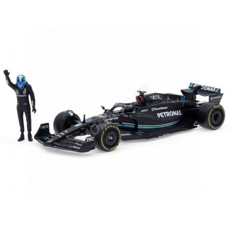 MERCEDES GP F1 W14 TEAM MERCEDES-AMG PETRONAS 63 GEORGE RUSSEL 2023 AVEC PILOTE