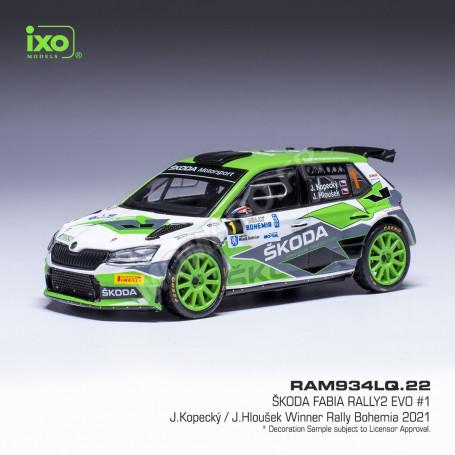 SKODA FABIA RALLY 2 E 1 JAN KOPECKY/JAN HLOUSEK RALLYE BOHEMIA 2021