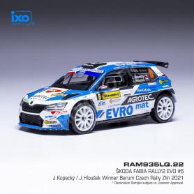 SKODA FABIA RALLY 2 E 6 JAN KOPECKY/JAN HLOUSEK RALLYE DE TCHEQUIE 2021 1ER