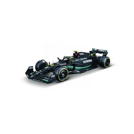 MERCEDES GP F1 W14 TEAM MERCEDES-AMG PETRONAS 44 LEWIS HAMILTON 2023 (PACKAGING PREMIUM AVEC CASQUE)