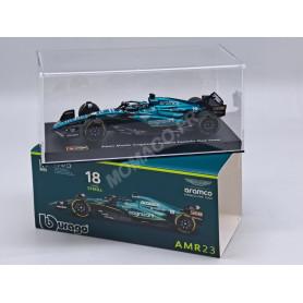 ASTON MARTIN F1 AMR23 TEAM ARAMCO COGNIZANT 18 LANCE STROLL 2023 (PACKAGING PREMIUM AVEC CASQUE)