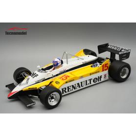 RENAULT RE30B 15 ALAIN PROST GRAND PRIX D'AFRIQUE DU SUD 1982 1ER AVEC FIGURINE