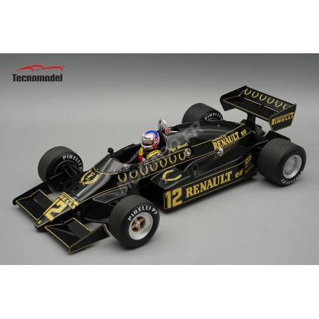 LOTUS 94T 12 NIGEL MANSELL GRAND PRIX DE GRANDE BRETAGNE 1983 AVEC FIGURINE