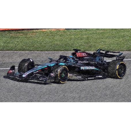 MERCEDES GP F1 W15 EQ PERFORMANCE TEAM AMG PETRONAS MOTORSPORT 63 GEORGE RUSSELL 2024 (BOITAGE SOUPLE)