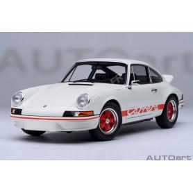 PORSCHE 911 CARRERA 2.7 RS GRAND PRIX BLANC/BANDES ROUGES