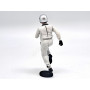 FIGURINE PILOTE SUR LE DEPART CASQUE GRIS METALLISE