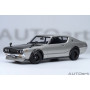 NISSAN SKYLINE 2000 GT-R (KPGC110) GRIS METALLISE CAPOT NOIR