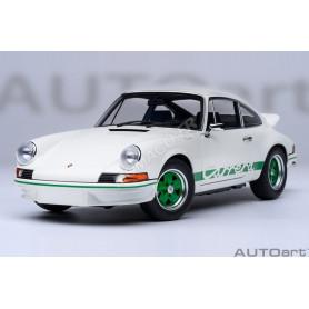 PORSCHE 911 CARRERA 2.7 RS GRAND PRIX BLANC/BANDES VERTES