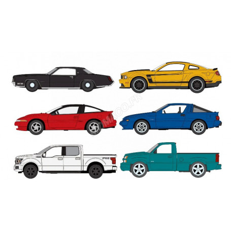 COFFRET DE 6 PIECES "AUTOWORLD PREMIUM ASSORTMENT" : 2025 - SERIE N°1 - VERSION A