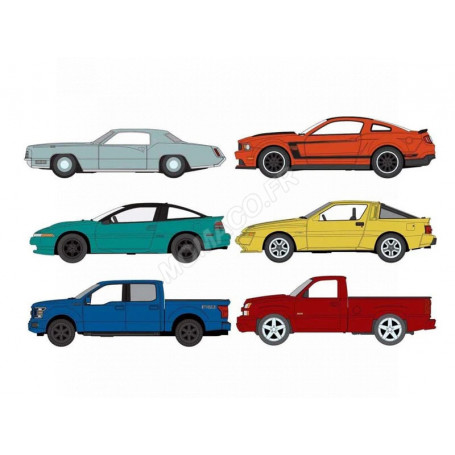 COFFRET DE 6 PIECES "AUTOWORLD PREMIUM ASSORTMENT" : 2025 - SERIE N°1 - VERSION B