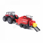 MASSEY FERGUSON 8740S AVEC REMORQUE ALEATOIRE - TRACTEUR A FRICTION